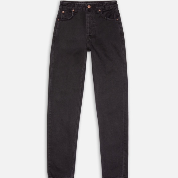 Women's Nudie Jeans Breezy Brit Aged Black Denim Jeans sz 27 Worn Once - Picture 10 of 15